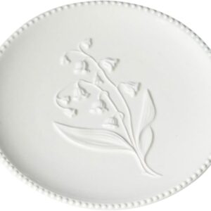 Embossed Dinner Plate Ceramic Cake Plate Steak Plate Cheese Platter Board Salad Dish Sushi Tray Dinner Plates Flower Plates Ceramic Cutlery Tray Decorate White Low Bone China Round