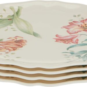 Butterfly Meadow Melamine 4-Piece Accent Plates, Lightweight Melamine Material