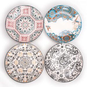 10in Matte Dinner Plate, Set of 4, Bohemian